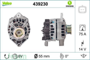 VALEO 439230 12V ŞARJ DİNAMOSU RENAULT KANGOO MEGANE DUCATO 75AHM