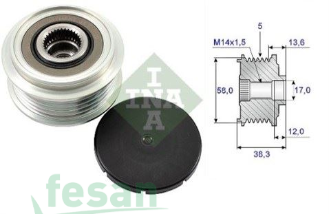 İNA 535018410 ŞARJ KASNAK RULMANLI TOYOTA AVENSİS COROLLA VERSO RAV 4