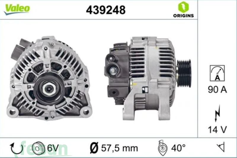 VALEO 439248 12V Ş DİNAMOSU PEUGEOT PARTNER 90AHM LEA 0465