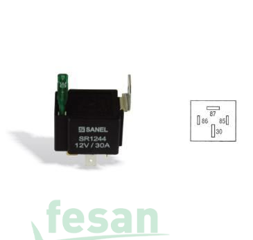 SANEL SR 2444 24V RÖLE MİNİ SİGORTALI 30A