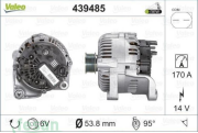 VALEO 439485 12V Ş DİNAMOSU BMW 5 SERİ DİZEL 170AHM WUTSE 23319
