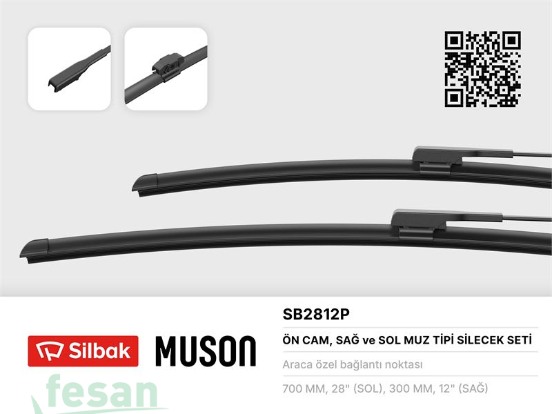 SİLBAK SB2812P SİLGİ SÜPÜRGESİ RENAULT CLİO V 2006-2019 700+300MM