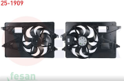 25-1909 12V FAN MOTORU FORD MONDEO III 2000 TDİ 2000-2007 KLİMALI TEKLI