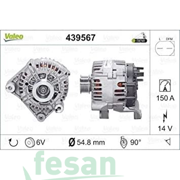 VALEO 439567 12V Ş DİNAMOSU BMW E46-X3-X5 FREELANDER  150AHM