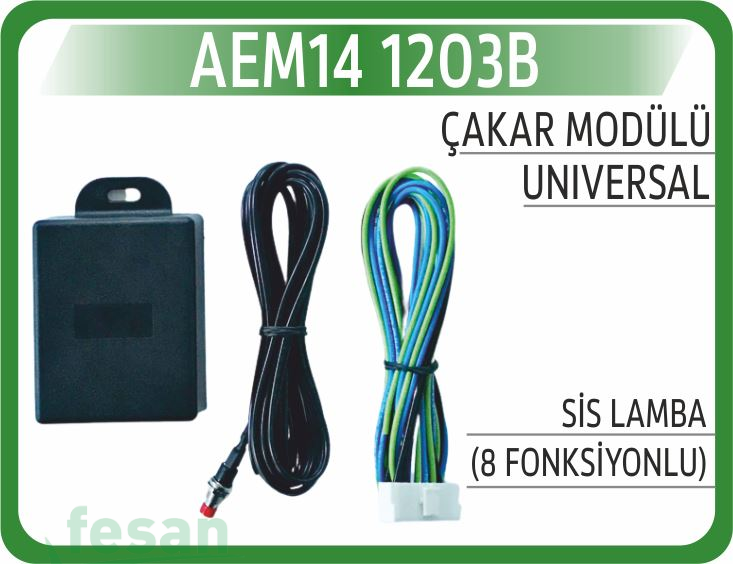 14 1203B MODÜL ÇAKAR SİS LAMBA 8 FONKSİYONLU