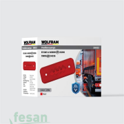 WOLFRAM 39022 24V SİDE MARKER LAMBA 2W KIRMIZI E BELGELİ