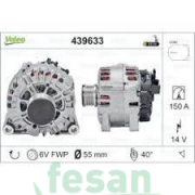 VALEO 439633 12V ŞARJ DİNAMOSU FORD FİESTA MAZDA II 150AHM