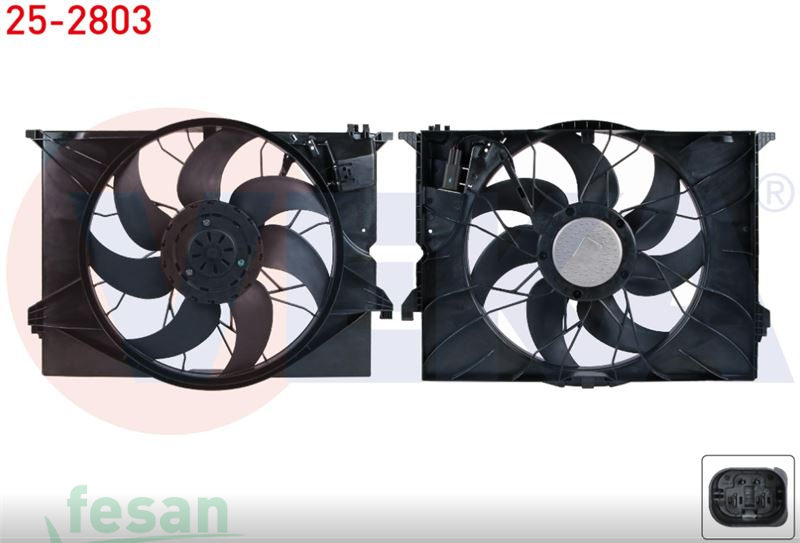25-2803 12V FAN MOTORU MERCEDES S SERİ 600W W221 S320 CDİ S320 S500 S600 2005-2013