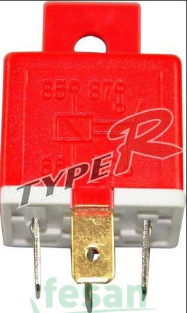 30.1-0600 12V RÖLE MİNİ 4 FİŞLİ 40AHM SAPLI KIRMIZI