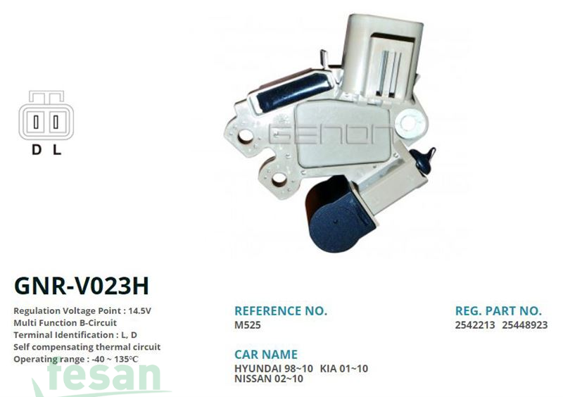 GENON GNR V023H VALEO 12V KONJEKTÖR NİSSAN MİCRA HYUNDAİ SONATO SANTAFE KİA SORENTO