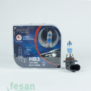 DLC-10580 12V AMPÜL HB3 9005 60WATT   150. SÜPER VISION BEYAZ IŞIK PİPO SOKET  P20D
