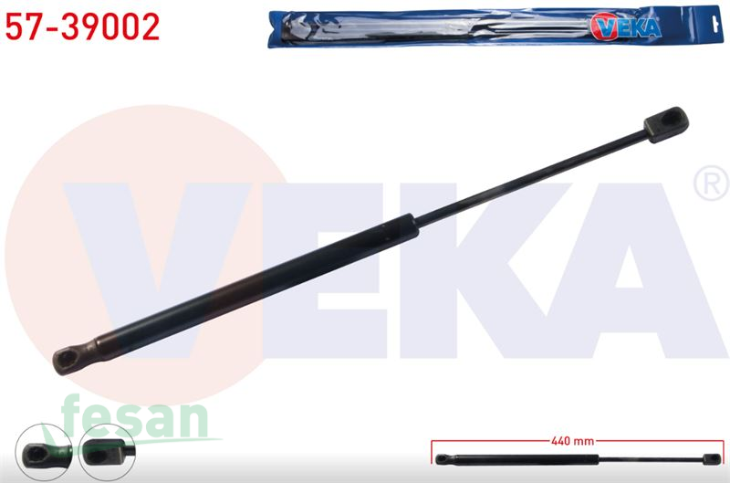 57-39002 AMORTİSÖR BAGAJ SKODA FABİA 5 KAPI 1999-2007 440MM/600N