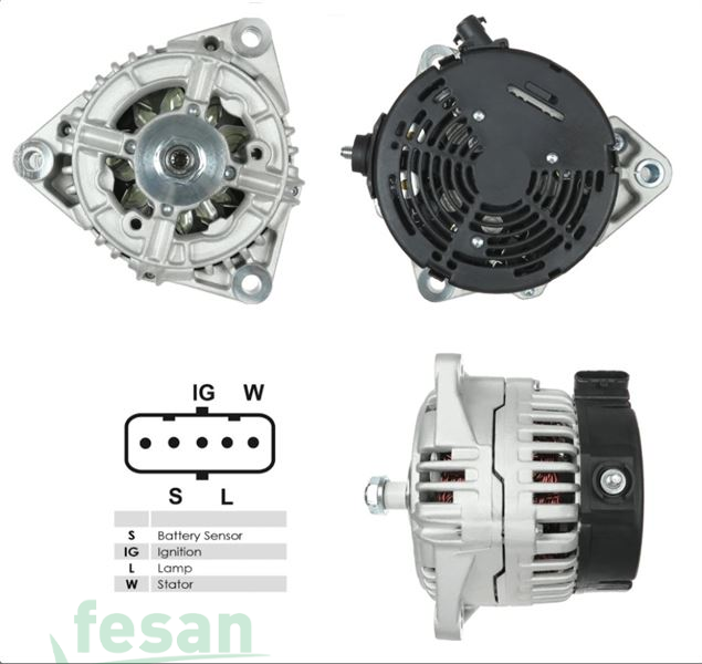 ALT 413 BOSCH 24V ŞARJ DİNAMOSU MAN TGA M2000L F2000 OTOKAR SULTAN 110AHM
