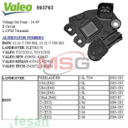 VALEO 593793 12V KONJEKTÖR TG15C038