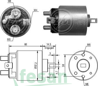 ZM 0411 MİTSUBİSHİ 12V M OTOMATİĞİ OPEL SNLS 610U SSL 6012 ZM 411