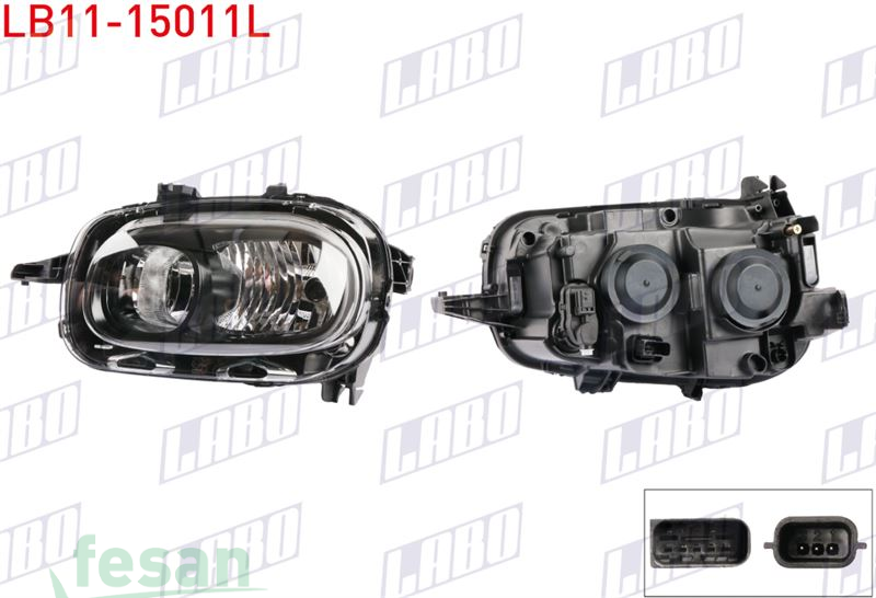 LB11-15011L FAR CİTROEN C3 2016-2020 SOL MANUEL