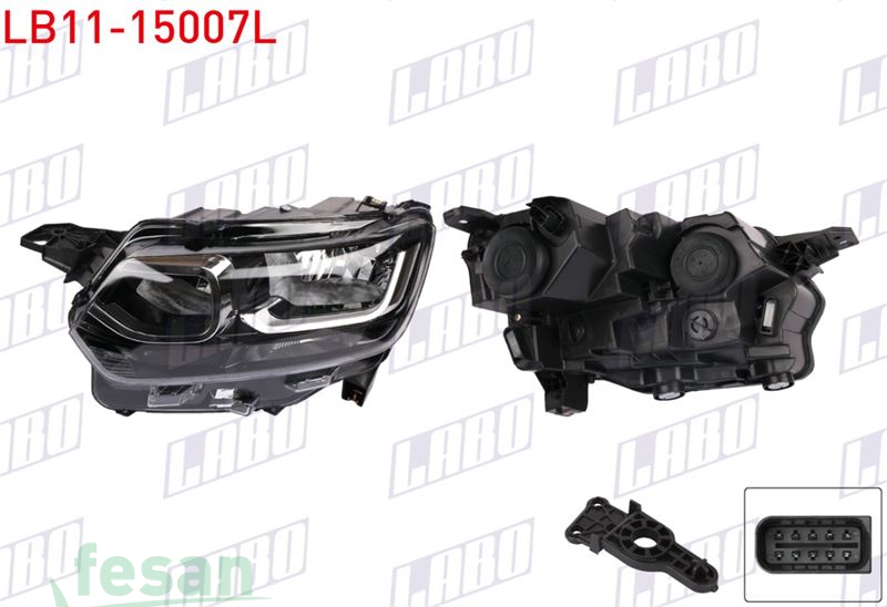 LB11-15007L FAR CİTROEN BERLİNGO 2018> SOL MANUEL