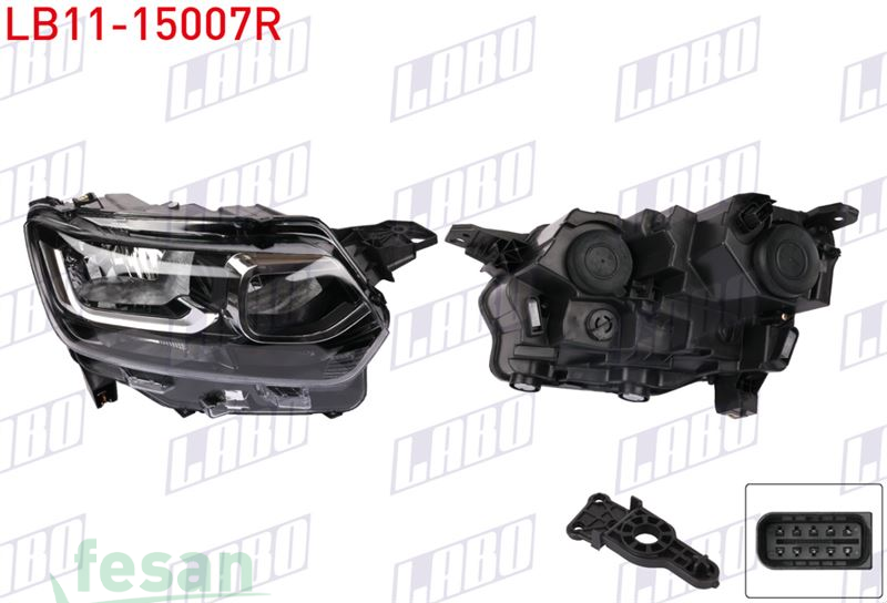 LB11-15007R FAR CİTROEN BERLİNGO 2018> SAĞ MANUEL