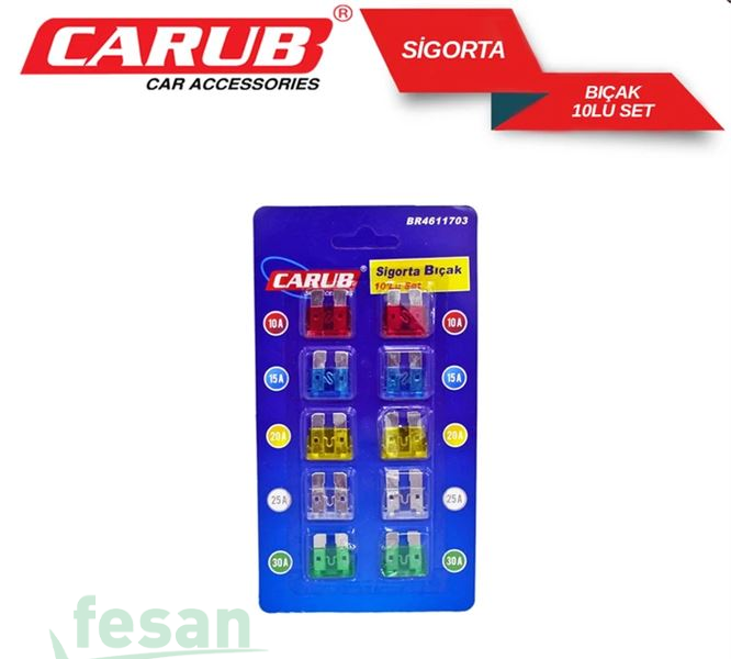 4611703 BIÇAK SİGORTA ORTA BOY 10LU PAKET