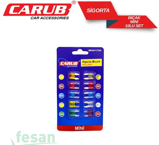 4611704 MİNİ BIÇAK SİGORTA UZUN AYAKLI 10LU PAKET