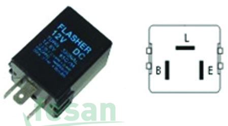 VB 2206 12V FLAŞÖR İSUZU ÜNİVERSAL 3 FİŞLİ