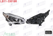 LB11-33018R FAR PEUGEOT 208 2015-2018 SAĞ MANUEL LEDLİ