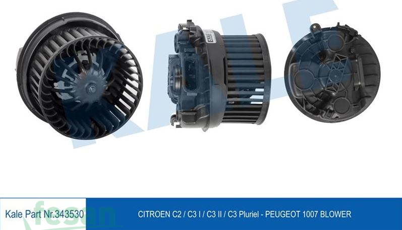 343530 12V KALORİFER MOTORU PEUGEOT 1007 CITROEN C1 C2 C3 NAC