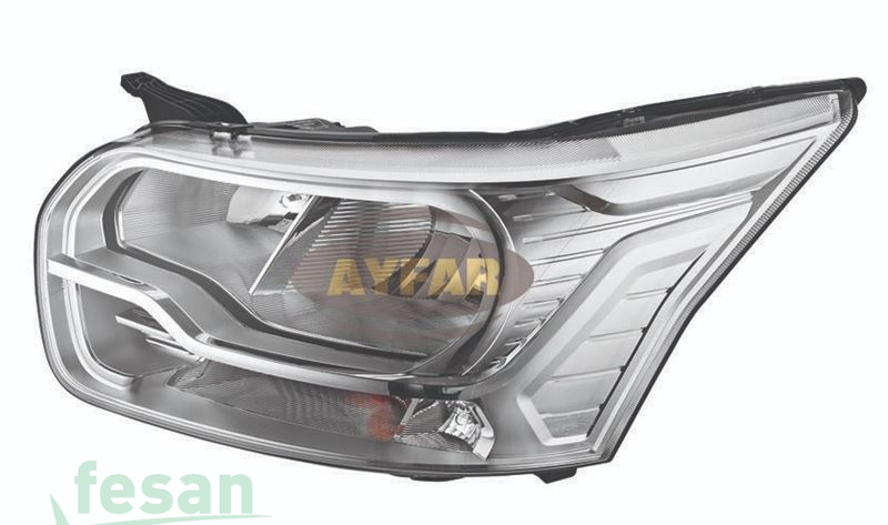 AYFAR 505911 FAR FORD TRANSİT V363 2014> SOL MOTORLU KROM ÇERÇEVELİ