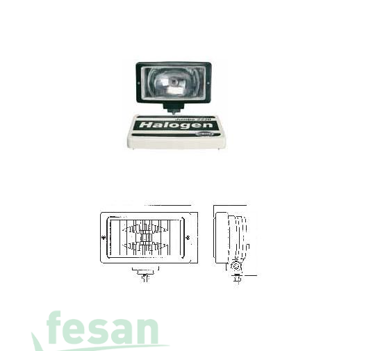 AYFAR SL 2220B SİS LAMBASI MERCEDES VOLVO MAN SCANİA BEYAZ HALOJEN DÜZ CAMLI