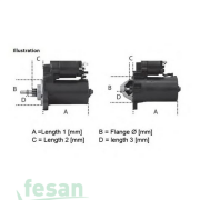 30136 MİTSUBİSHİ 12V MARŞ MOTORU CHRYSLER 10DİŞ