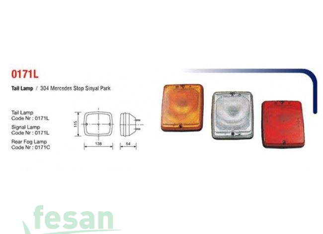 0171L STOP LAMBASI M23 0304 MERCEDES BEYAZ