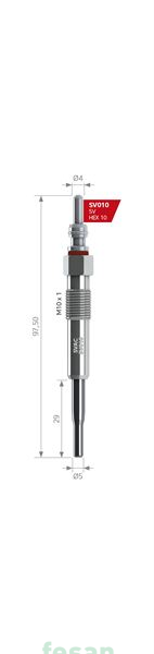 SVAC SV010  008  5V ISITMA BUJİSİ 5V VW PASSAT TDİ T5 KALI GX 2097 0100266008 SV010 BERU 008 ???? BERU 474