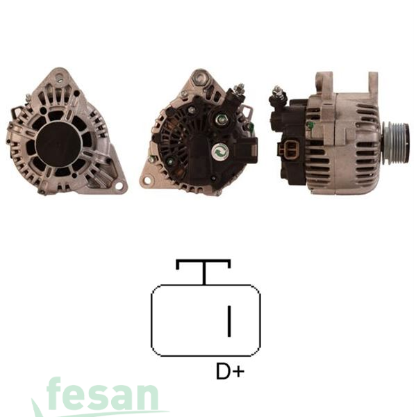 GENON GNA 6083 MANDO 12V ŞARJ DİNAMOSU HYUNDAI ACCENT 1.5 CRDI - ELENTRA 1.6 CRDI / KIA CEED 1.6 CRDI - RIO 1.5 CRDI - CARENS 120AHM