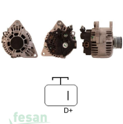 GENON GNA 6083 MANDO 12V ŞARJ DİNAMOSU HYUNDAI ACCENT 1.5 CRDI - ELENTRA 1.6 CRDI / KIA CEED 1.6 CRDI - RIO 1.5 CRDI - CARENS 120AHM