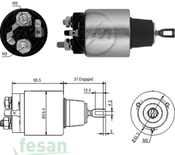 ZM 4777 BOSCH 12V MARŞ OTOMATİĞİ NİSSAN PİCKUP 3DELİK