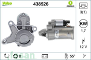 VALEO 438526 12V MARŞ MOTORU PEUGEOT 2008-208-3008-308-5008 CİTROEN DS2 DS4 JUMPY IV DV6F OPEL COMBO CROSSLAND GRANLAND