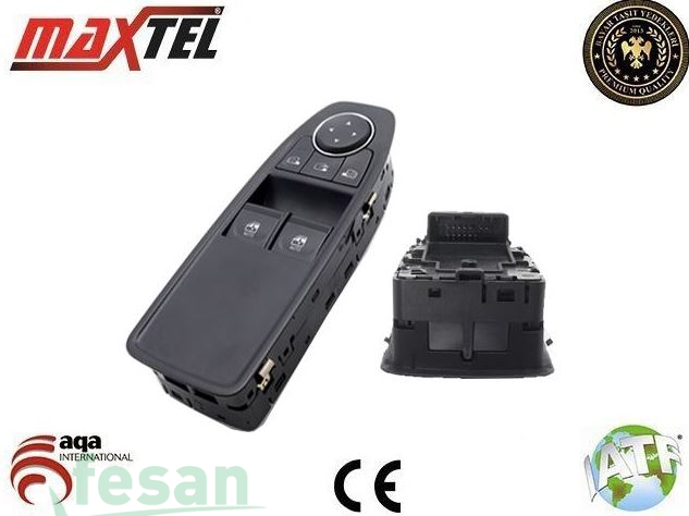 18204278 ANAHTAR CAM İND/KAL RENAULT CAPTUR 2016> CLİO V 2019> SOL 13FİŞ AYNA KATLAMALI