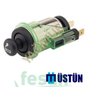 ÜSTÜN ÇKM290 12V ÇAKMAK FORD FOCUS FİESTA YEŞİL SOKET