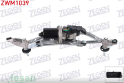 ZWM1039 12V SİLGİ MOTORU NİSSAN QASHQAİ 2007-2013 MEKANİZMALI ÖN
