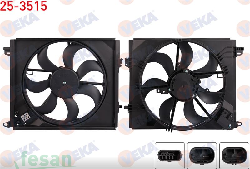 25-3515 12V FAN MOTORU RENAULT TALISMAN MEGANE IV 2016>