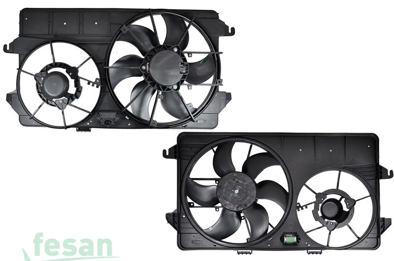 WWF 8012 12V FAN MOTORU FORD COURIER TOURNEO ÇİFTLİ KLİMASIZ TEK MOTORLU