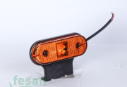 0204L 24V SİDE MARKER LEDLİ AYAKLI SARI OVAL