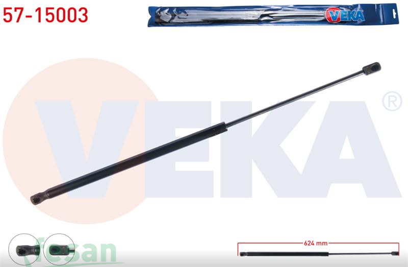 57-15003 AMORTİSÖR BAGAJ CİTROEN XSARA 5KAPI 1997-2005 624MM/360N