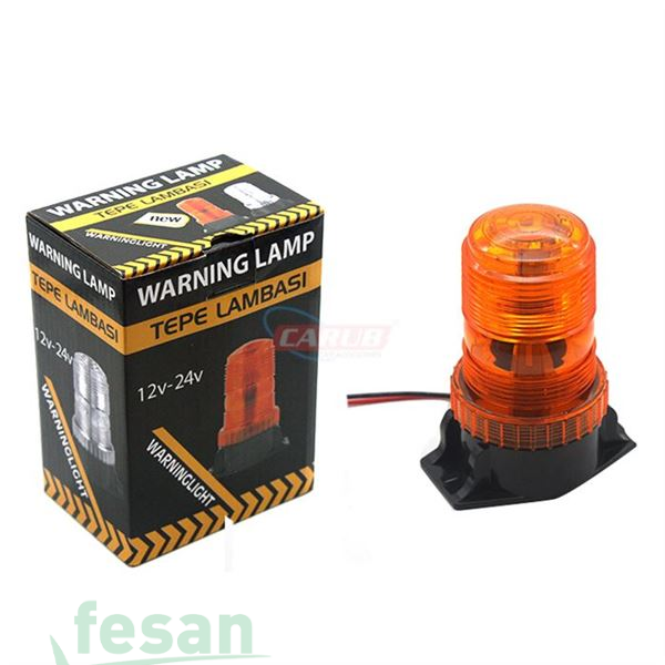 4202867 12-24V TEPE LAMBASI ÇAKAR LEDLİ SARI MİNİ UZUN 30LED MONTELİ