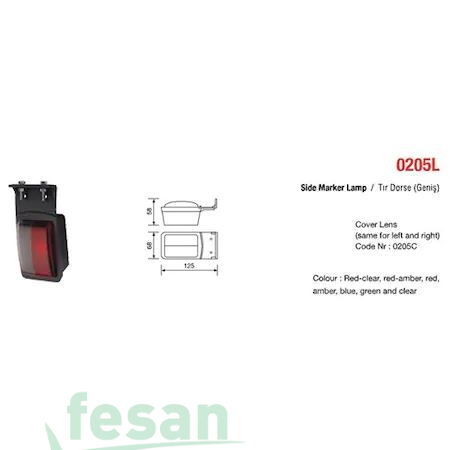 0205L DORSE YAN SALLAMA LAMBA GENİŞ SABA Tİ
