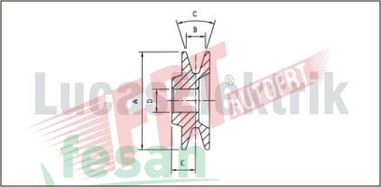 LUCAS UZT 115 EM ŞARJ DİNAMO SOĞUTUCU PERVANESİ