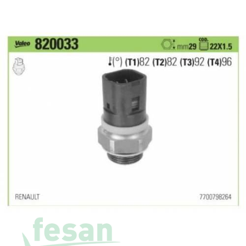 VALEO 820033 FAN MÜŞÜRÜ RENAULT 21 SAFRANE