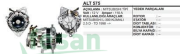 ALT 575 MİTSUBİSHİ 12V ŞARJ DİNAMOSU L300 ÇİFT KASNAK 120AHM KLİMALI