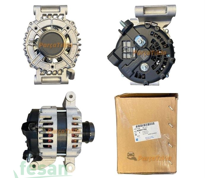 42601752 DELCO 12V ŞARJ DİNAMOSU OPEL ASTRA K CHEVROLET CRUZE 2016 > 130AHM