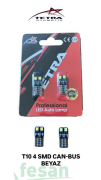 6001033 12V LED AMPÜL T10 4LED CANBUS BEYAZ